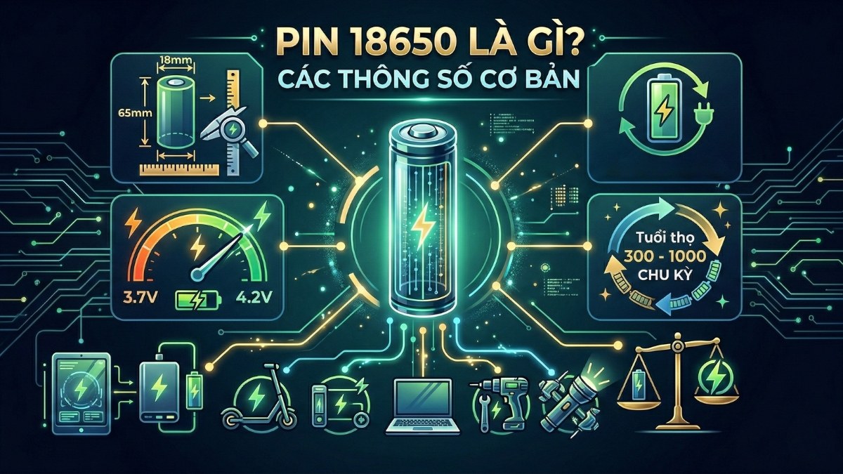 Tìm hiểu pin 18650 dung lượng cao nhất