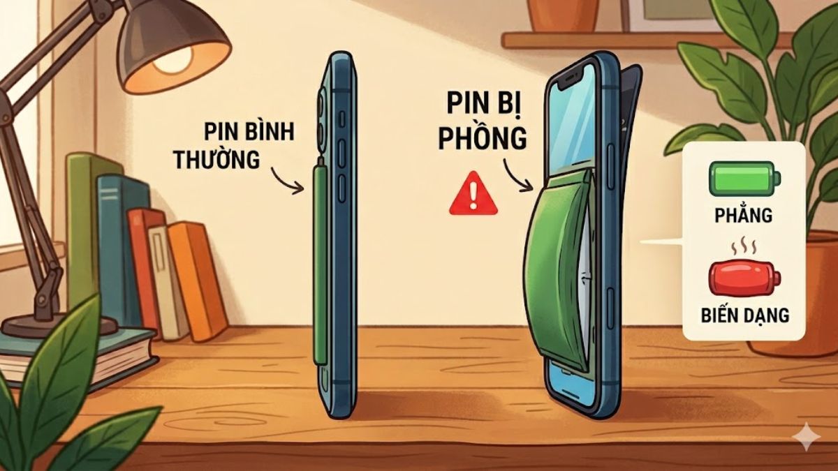 Tìm hiểu hiện tượng pin điện thoại bị phồng
