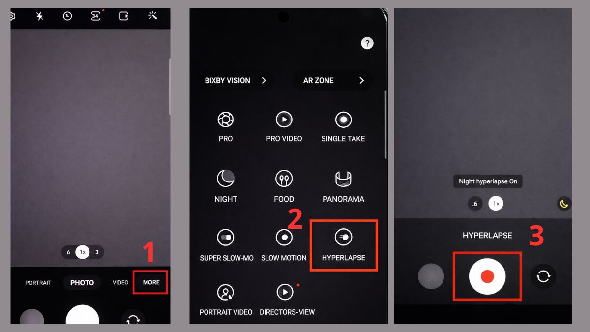 Cách quay Time Lapse trên Samsung đơn giản
