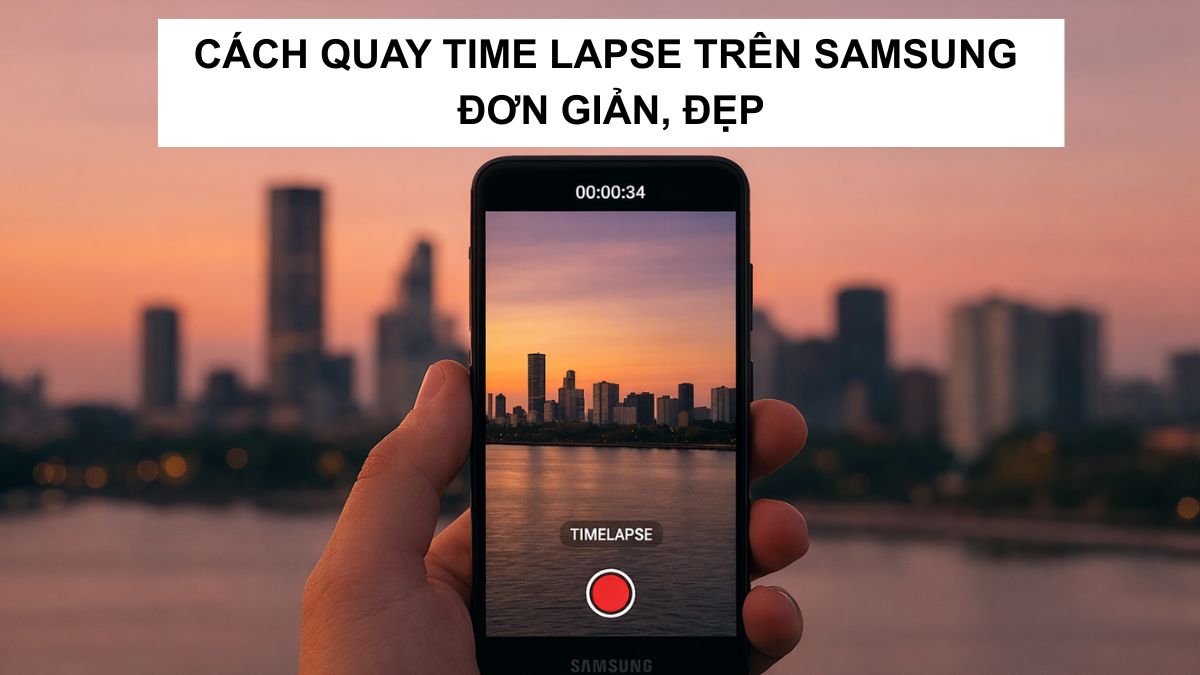 Cách quay Time Lapse trên Samsung đơn giản, đẹp nhất