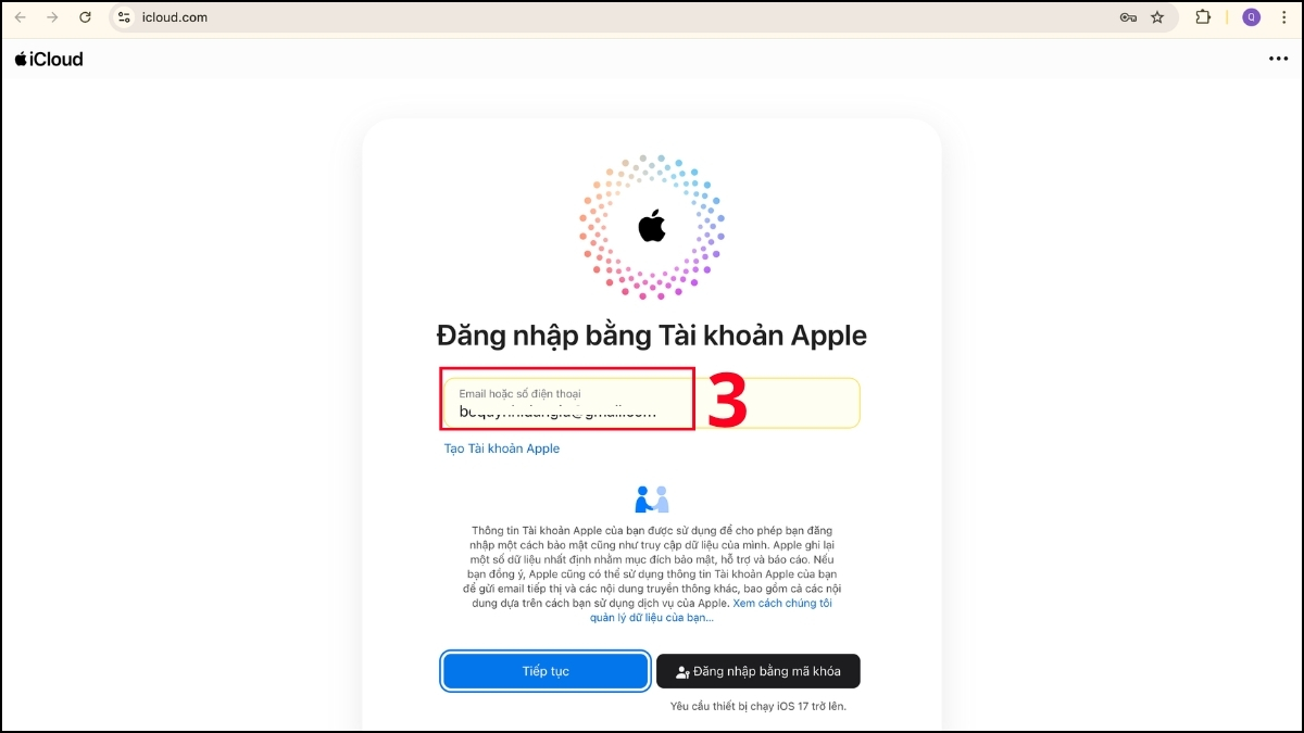 Cách kích hoạt iPhone khi quên tài khoản ID Apple - bước 2
