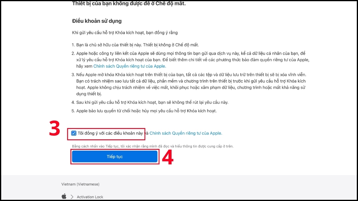 Cách kích hoạt iPhone khi quên ID Apple bằng thông tin xác minh - bước 2