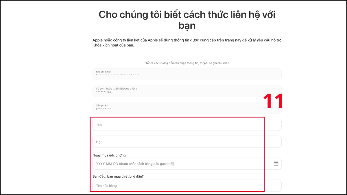 Cách kích hoạt iPhone khi quên ID Apple bằng thông tin xác minh - bước 7