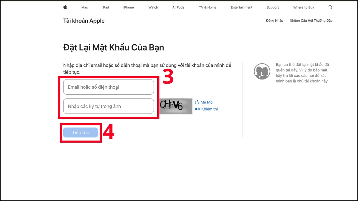 Cách kích hoạt iPhone khi quên mật khẩu ID Apple - bước 2