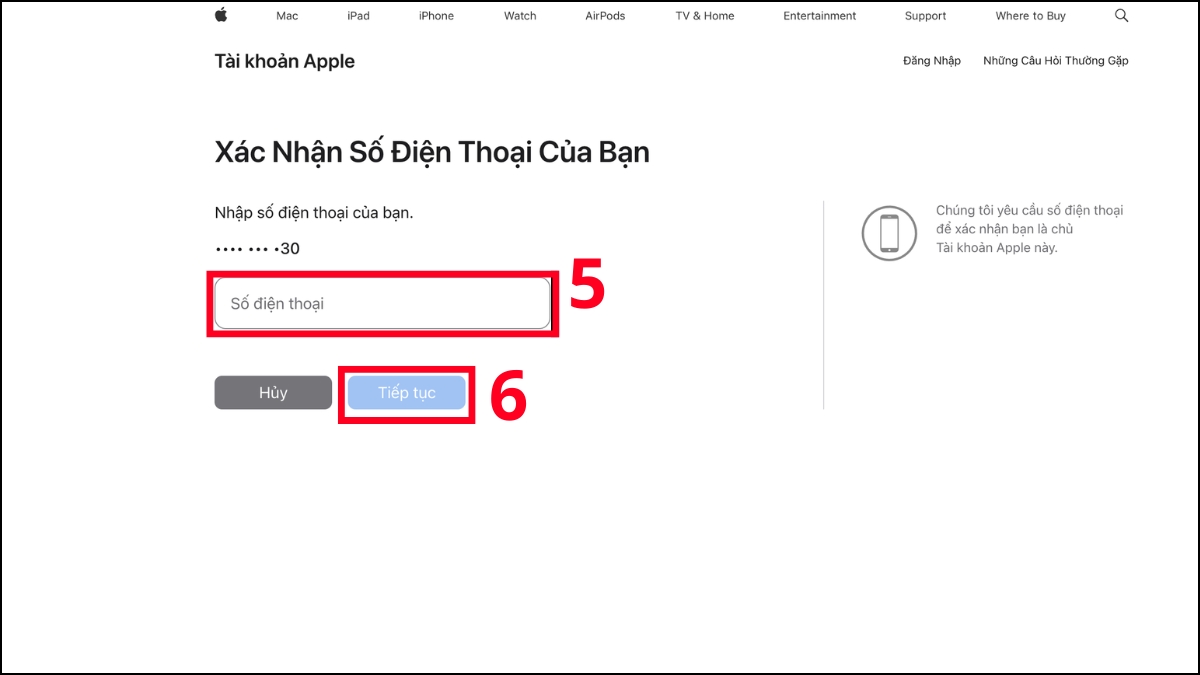 Cách kích hoạt iPhone khi quên mật khẩu ID Apple - bước 3