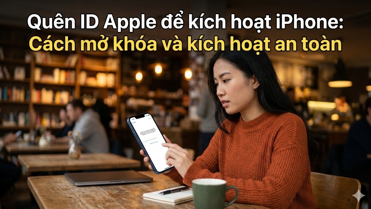 Quên ID Apple để kích hoạt iPhone: Cách mở khóa và kích hoạt