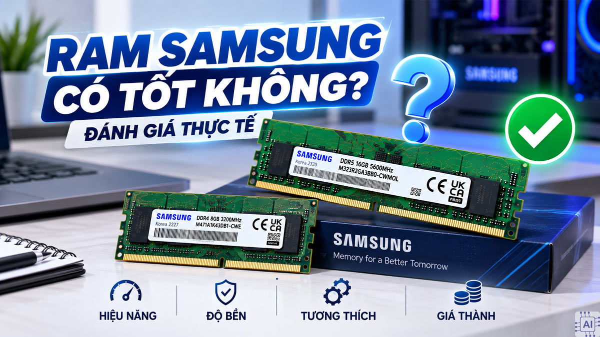 RAM Samsung có tốt không? Đánh giá chi tiết thực tế