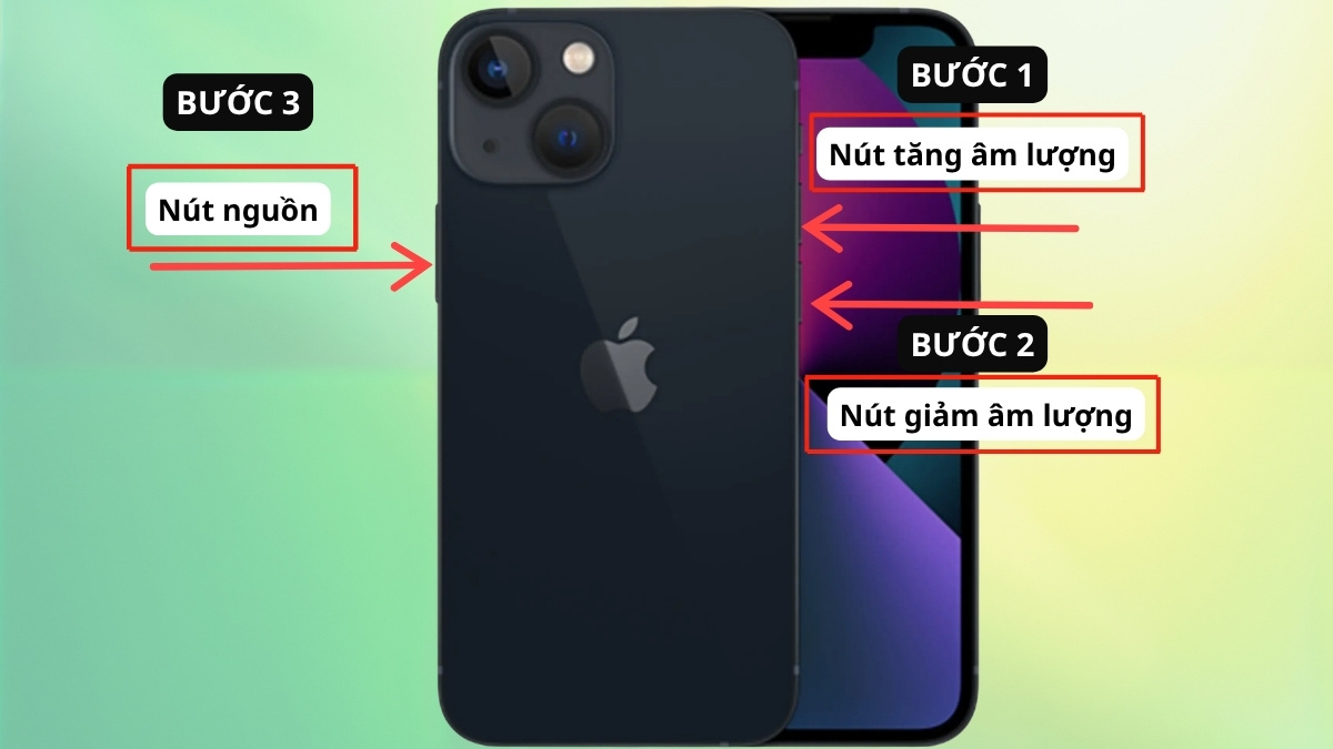 Sử dụng Hard reset để reset iPhone 13