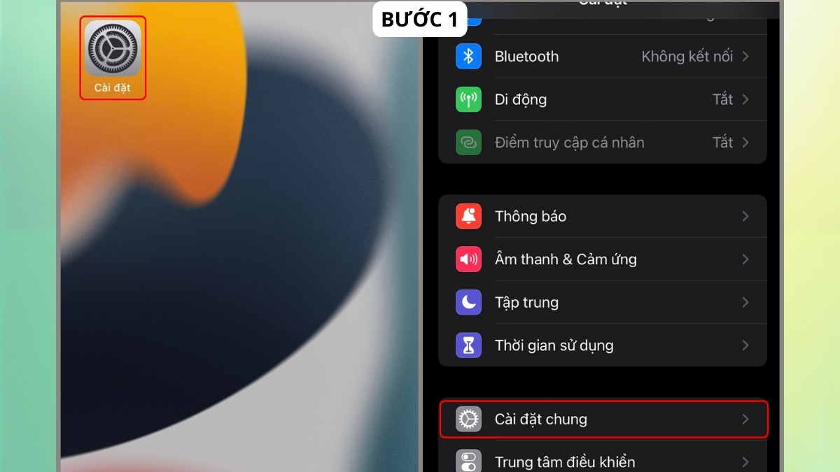 Cách khôi phục cài đặt gốc trên iPhone 13 đơn giản - bước 1