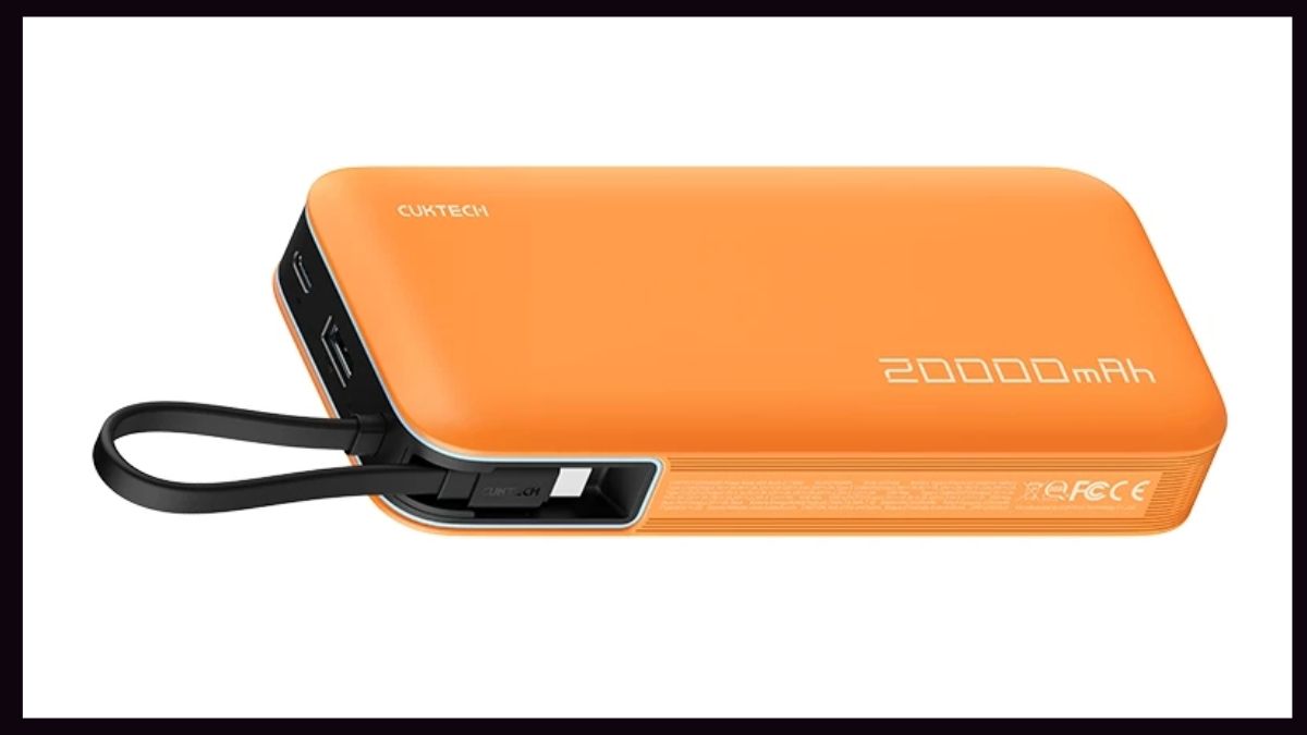 Pin sạc dự phòng Cuktech PB200N 20.000mAh 55W tích hợp cáp Type-C