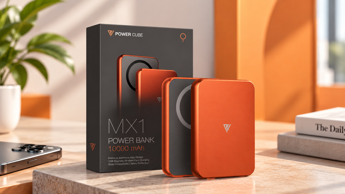 Sạc dự phòng màu cam Mipow PowerCube MX10 - MX10-OR 