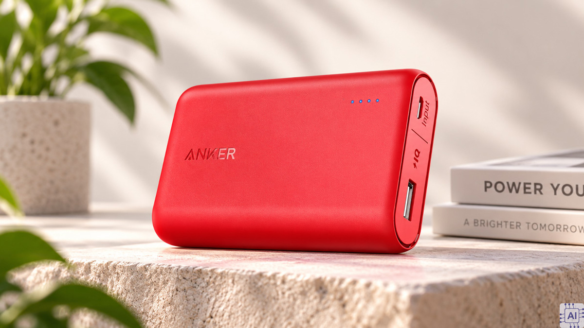 Sạc dự phòng màu đỏ Anker PowerCore 10000 A1263
