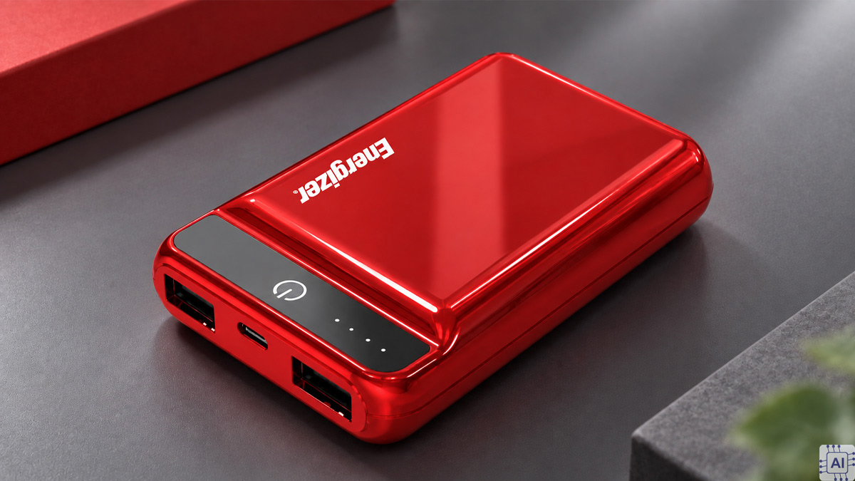 Sạc dự phòng màu đỏ Energizer 10.000mAh / 3.7V Li-Polymer UE10032PR