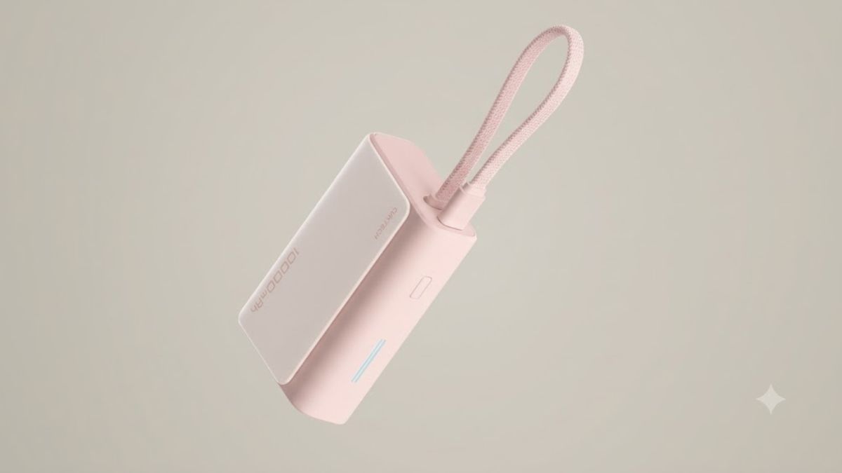 Pin sạc dự phòng màu hồng Cuktech CP133L LPB100 10000mAh 33W