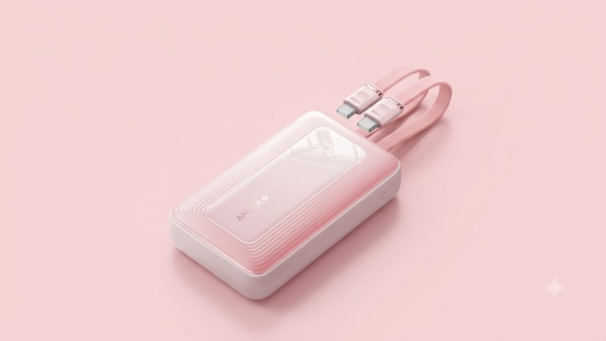 Pin sạc dự phòng màu hồng Anker Zolo A110M 20000mAh 45W