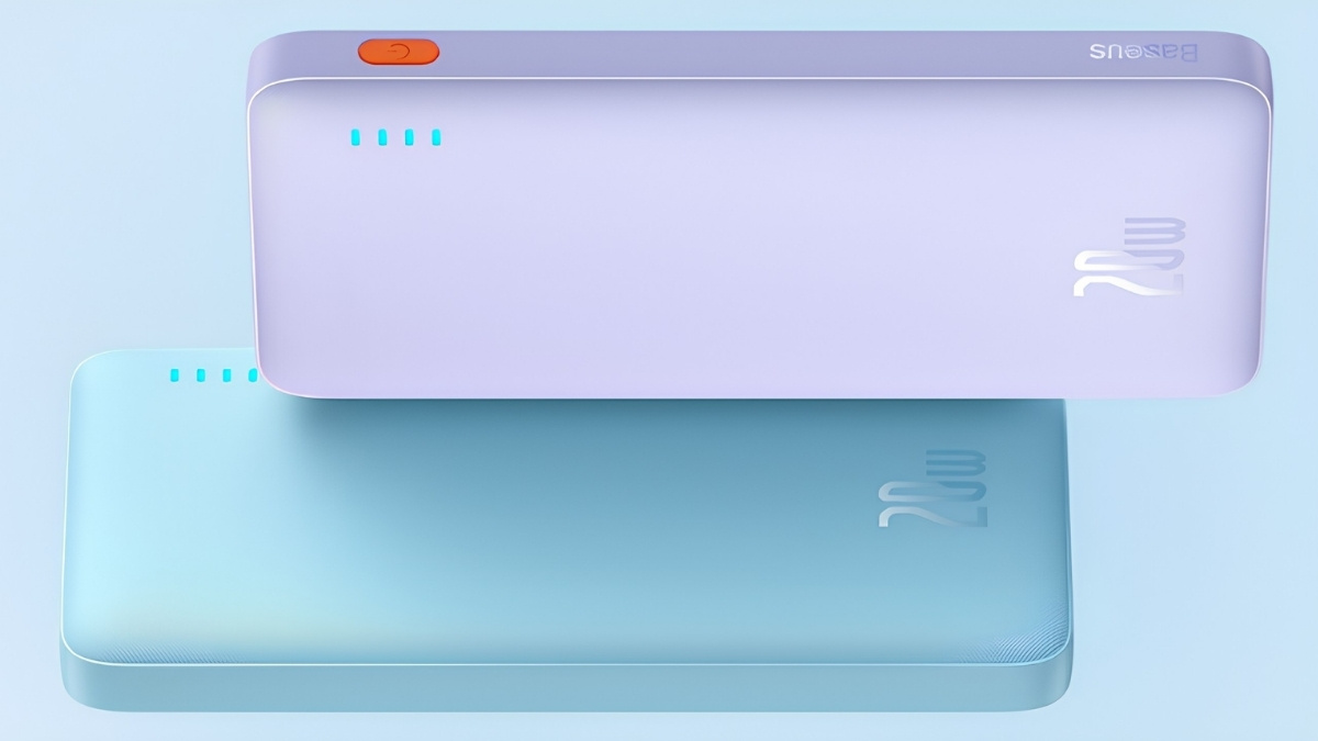 Pin sạc dự phòng màu tím Baseus Airpow Fast Charge 20000mAh 20W