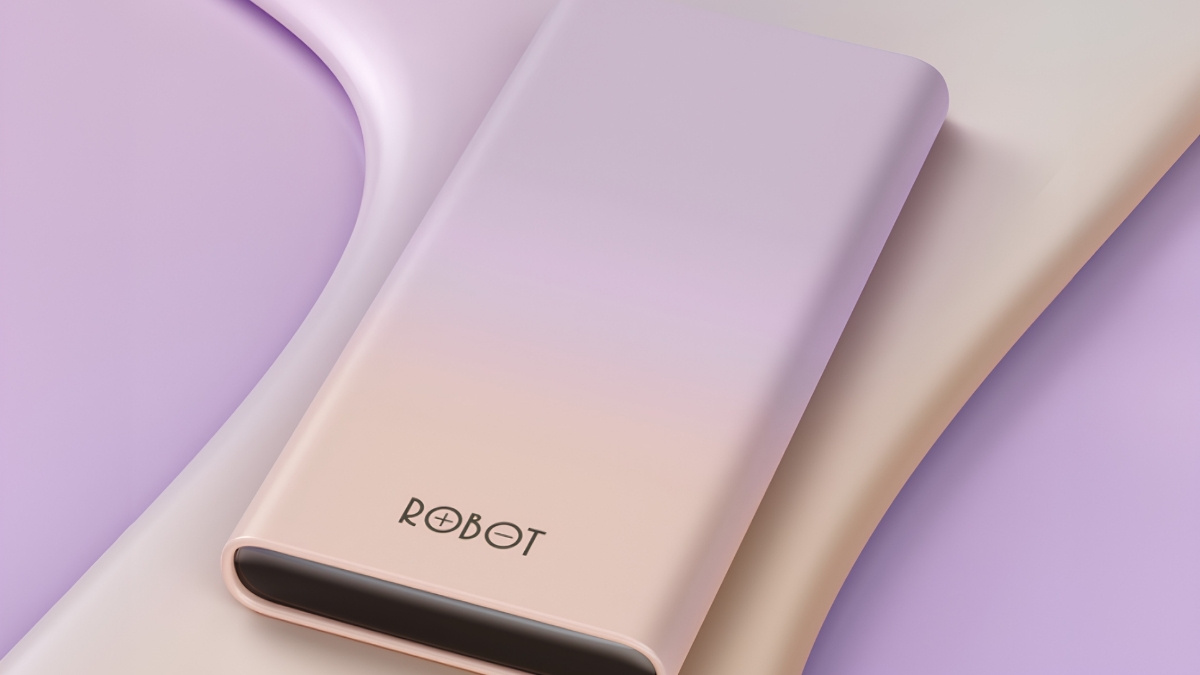 Pin sạc dự phòng màu tím Robot RT11 10000mAh