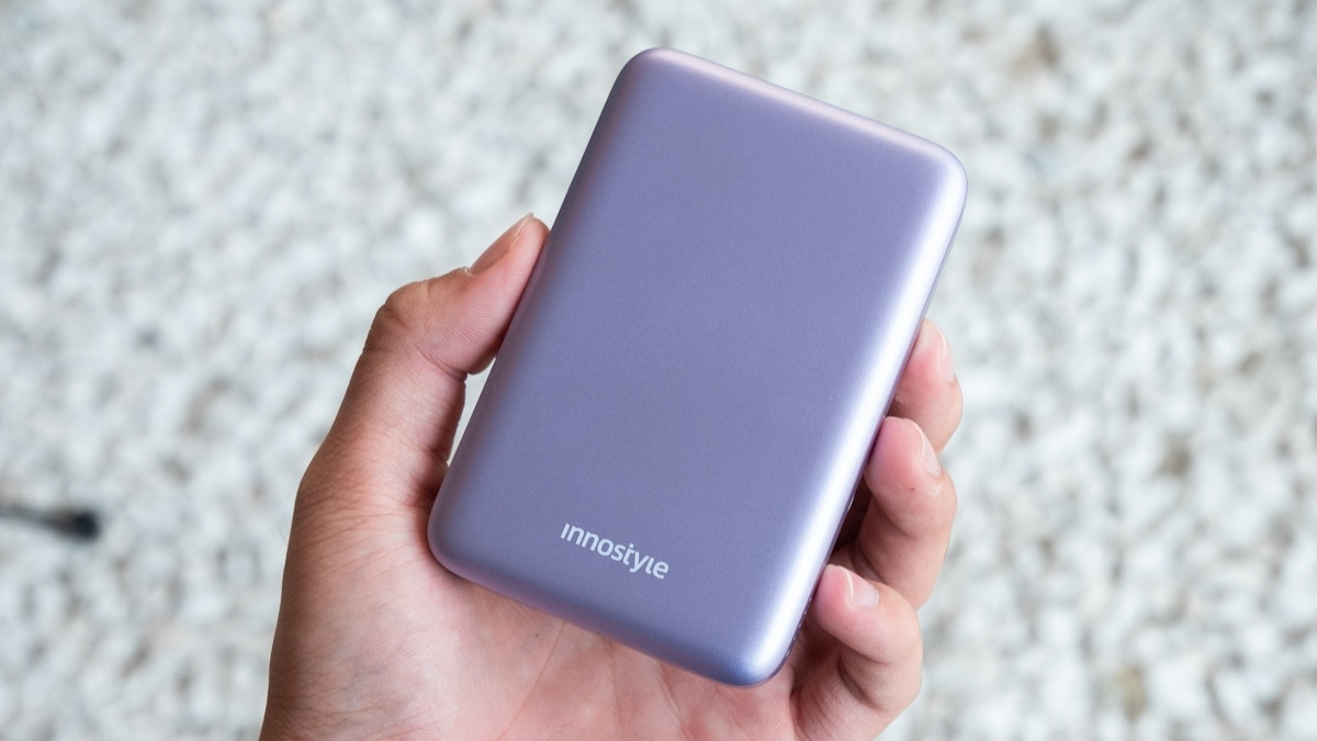 Pin sạc dự phòng màu tím Innostyle PowerMag Slim 10000mAh 20W