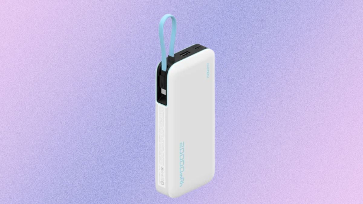 Sạc dự phòng màu trắng Cuktech PB200N 20000mAh 55W