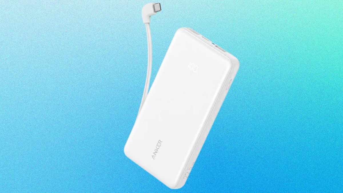 Sạc dự phòng màu trắng Anker A110D 10.000mAh 22.5W