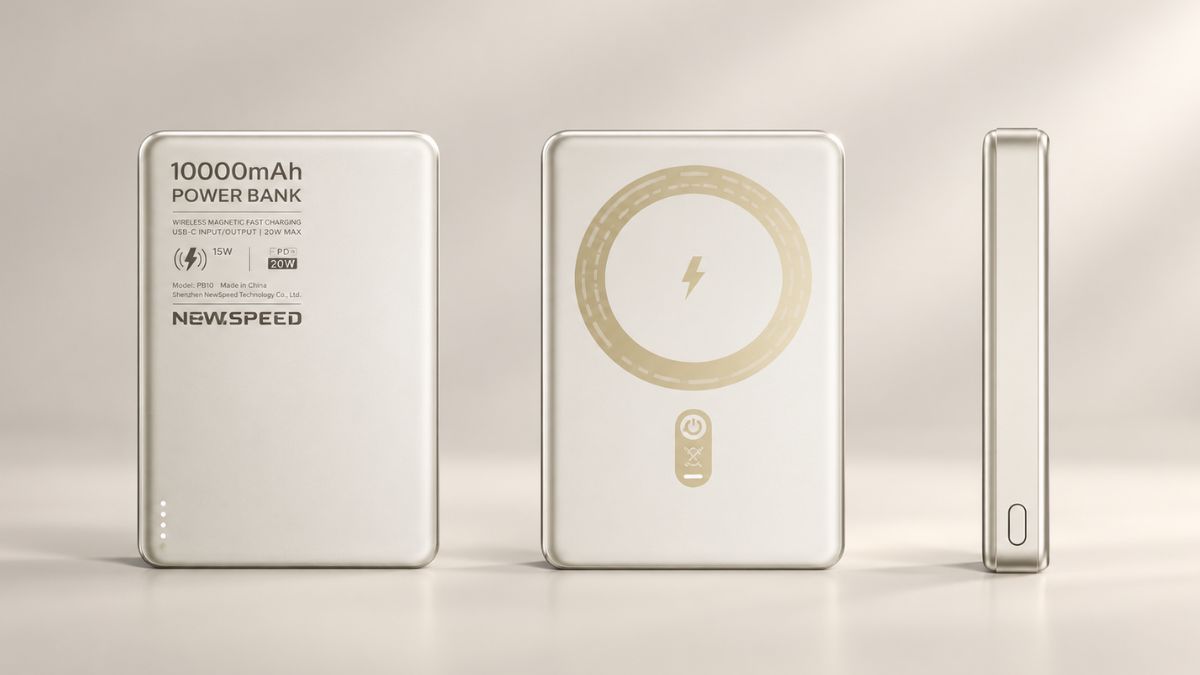 Sạc dự phòng màu vàng MoveSpeed Magnetic Ultra Slim S10 10000mAh