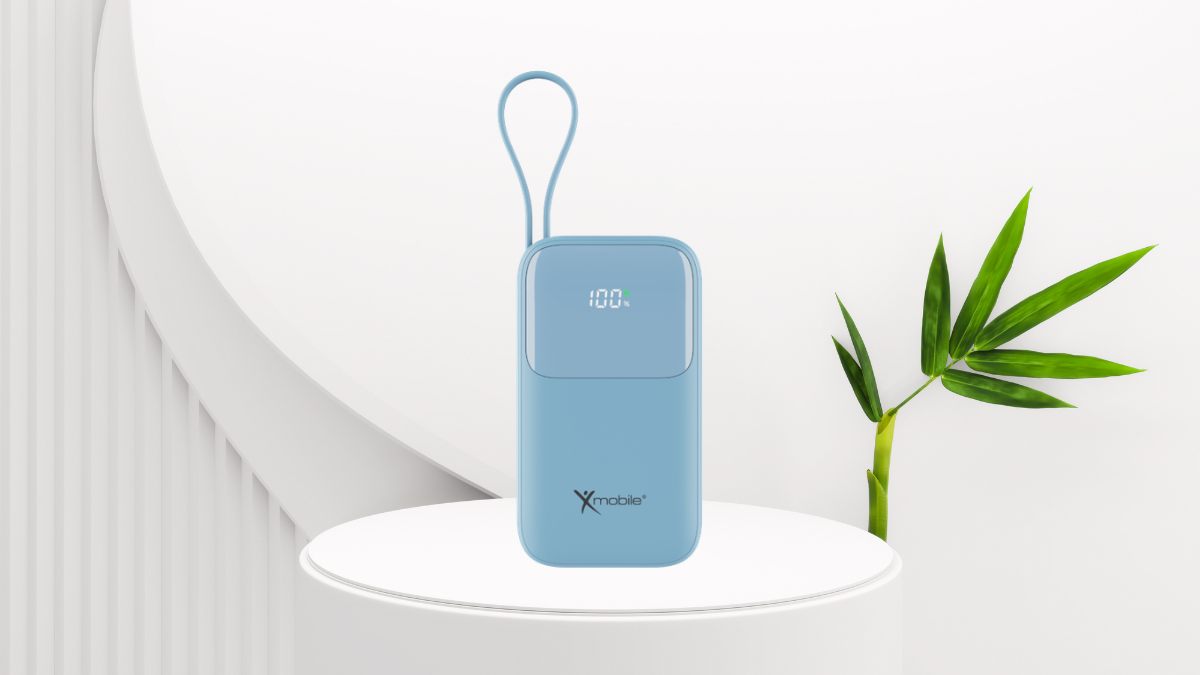 Sạc dự phòng màu xanh Xmobile JP325 10.000mAh