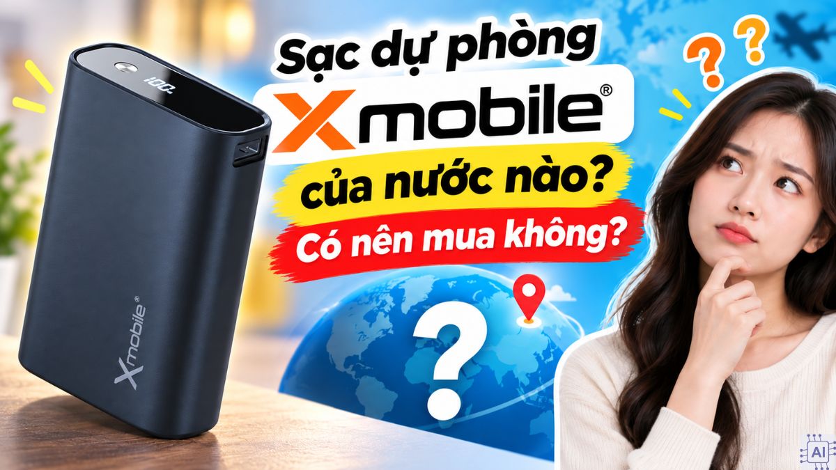 Sạc dự phòng Xmobile của nước nào? Có nên mua không?