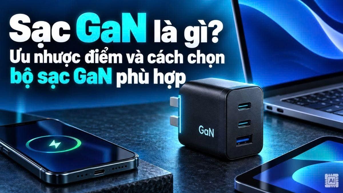 Sạc GaN là gì? Ưu nhược điểm và cách chọn bộ sạc GaN phù hợp