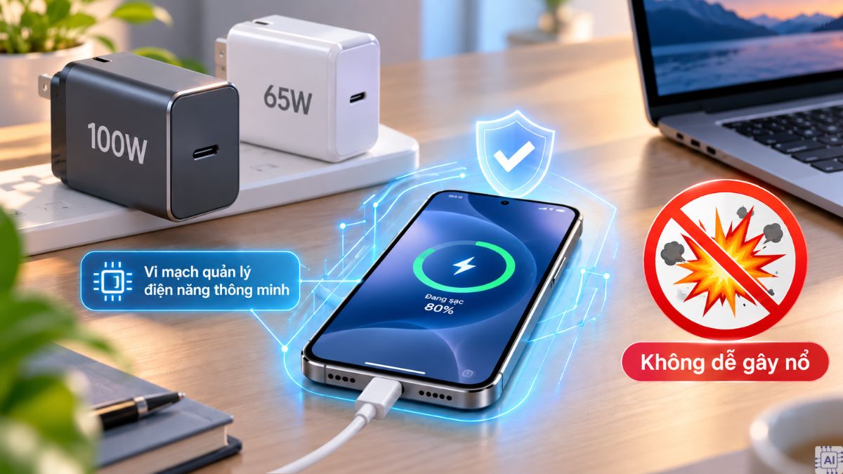 Dùng sạc công suất cao sai cách có gây chai pin iPhone