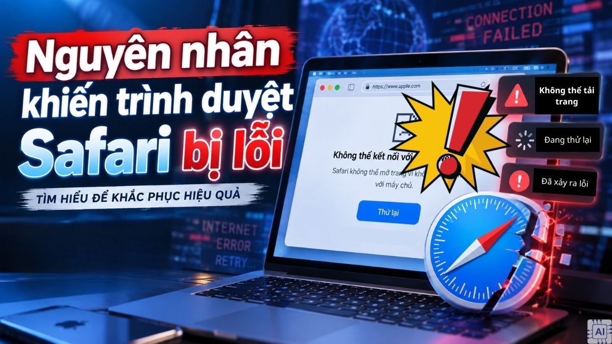 Nguyên nhân khiến trình duyệt Safari bị lỗi