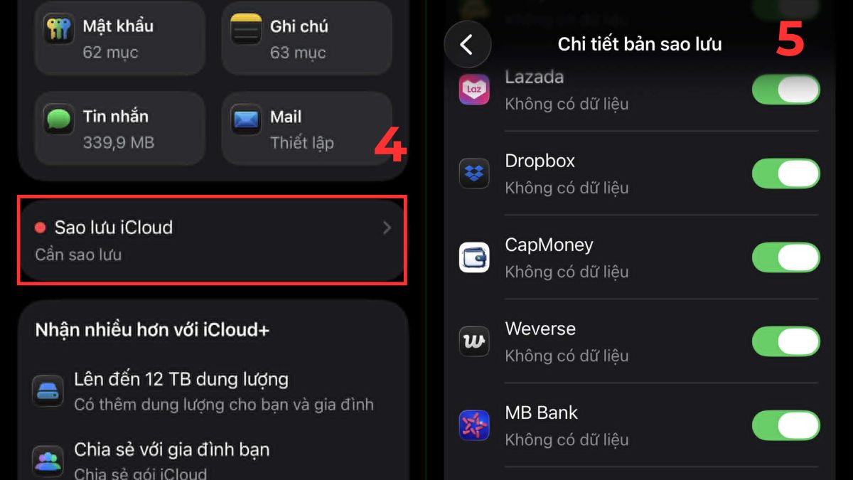 Cách kiểm tra bản sao lưu iCloud - bước 3