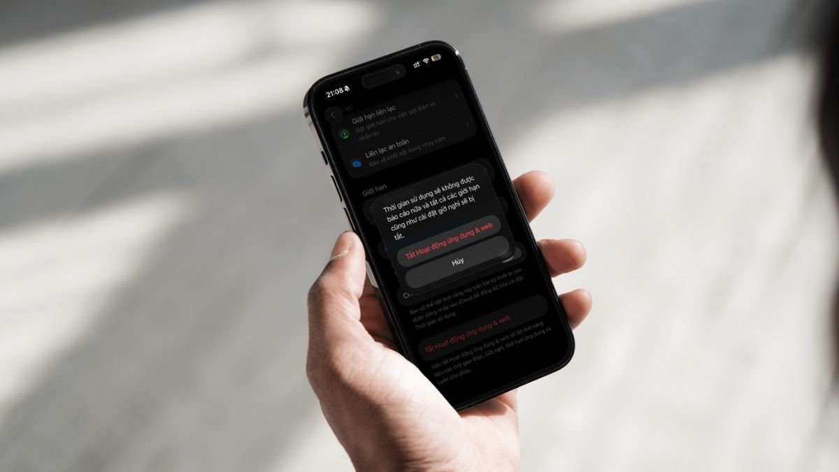 Cách khắc phục lỗi thường gặp Screen Time
