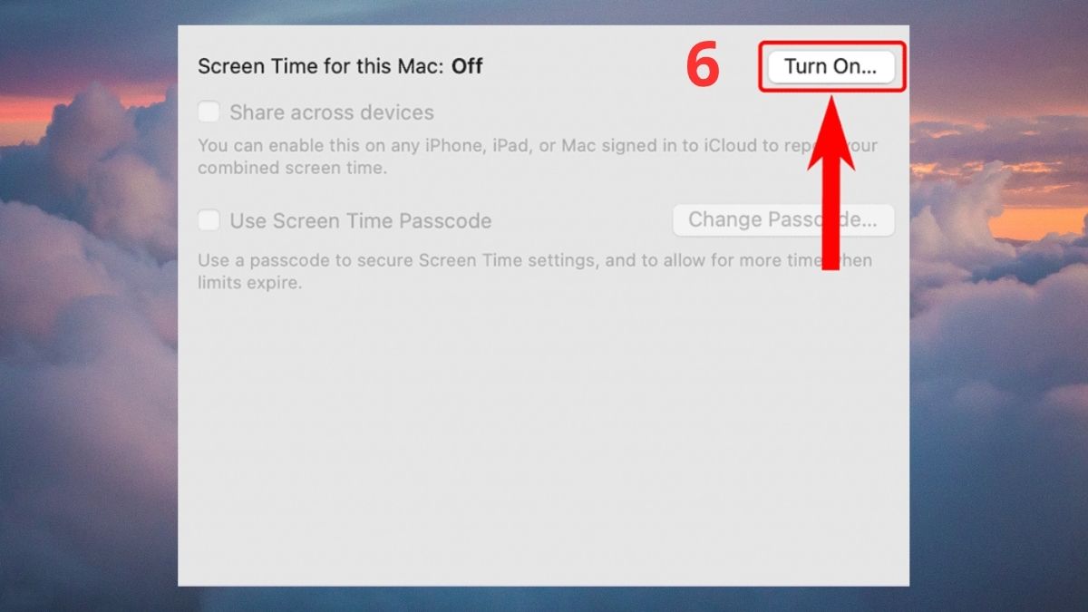 Cách cài đặt Screen Time trên Macbook - bước 5