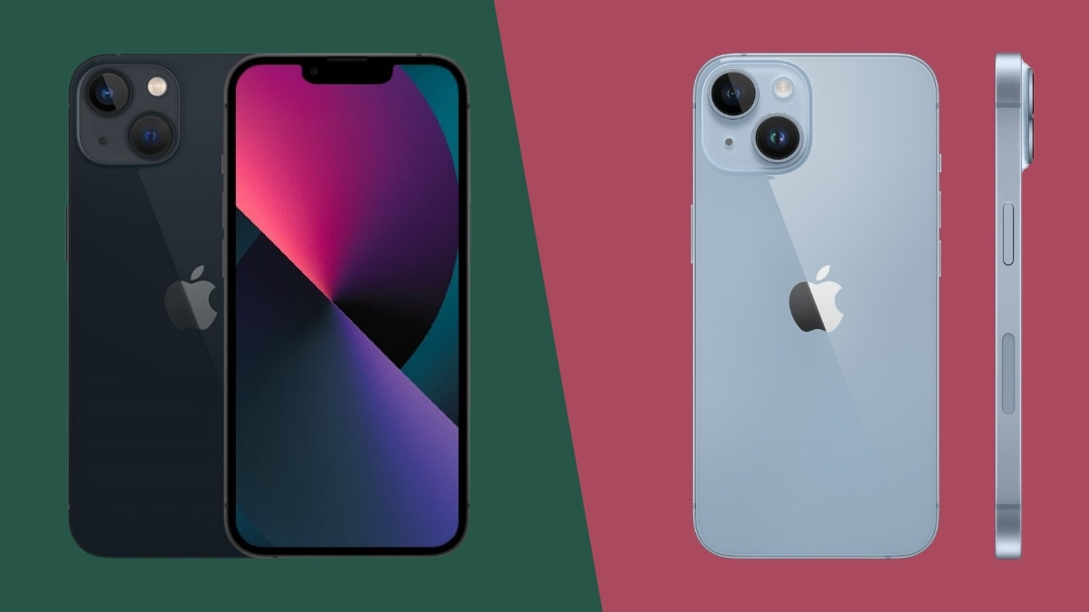 So sánh iPhone 13 và 14 về màu sắc thiết kế