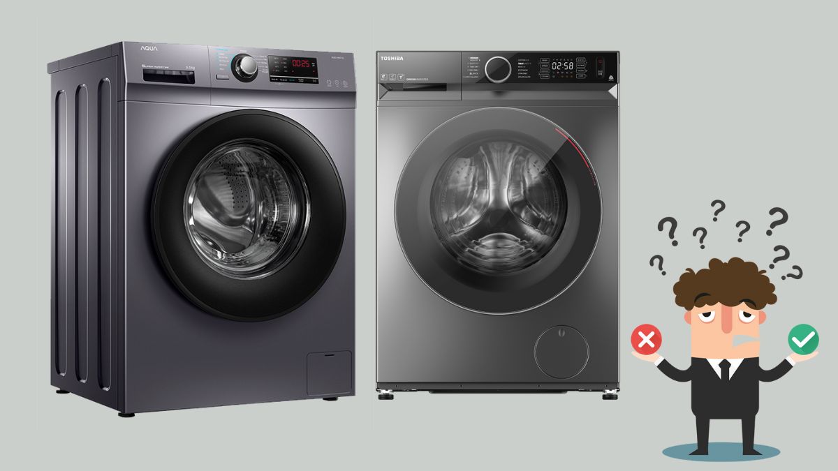Ưu điểm và nhược điểm của 2 hãng máy giặt Toshiba và Aqua