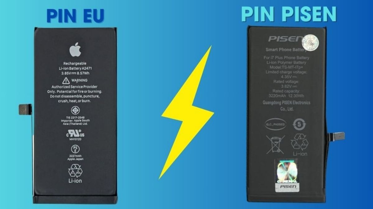 So sánh pin EU với pin Pisen chi tiết nhất 