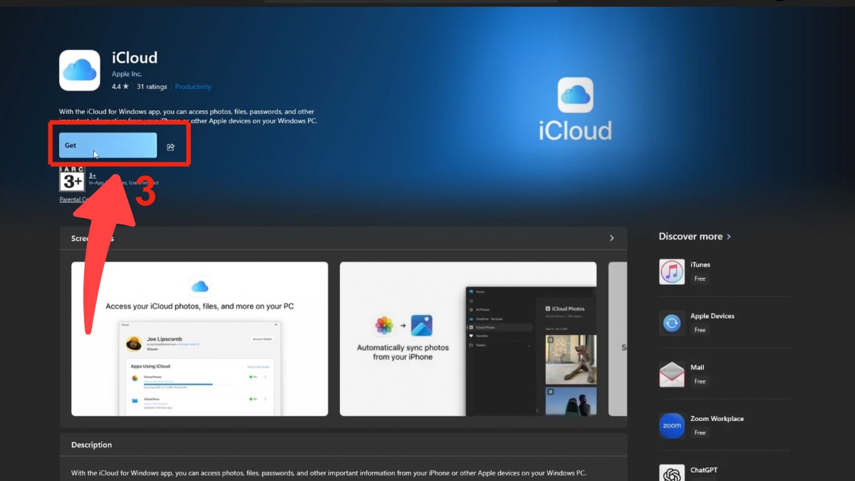 Cách tải iCloud trên Windows an toàn nhất - bước 3
