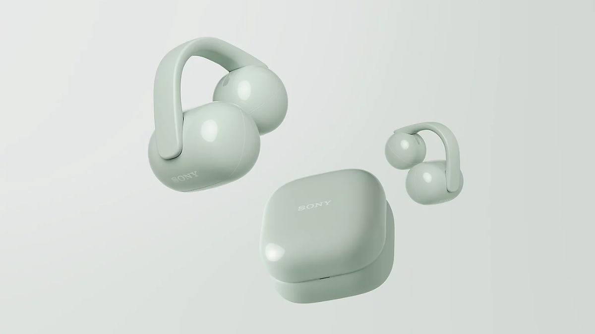 Tai nghe Bluetooth màu xanh Sony Clip WF-LC900