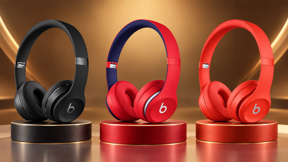 Tai nghe Bluetooth không dây màu đỏ chụp tai Beats Solo 3