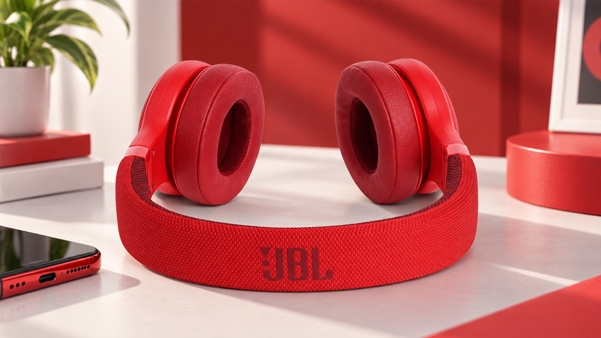 Tai nghe Bluetooth không dây màu đỏ JBL E45BT Red