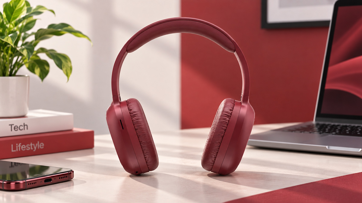 Tai nghe Bluetooth không dây màu đỏ chụp tai Havit H2590BT Pro