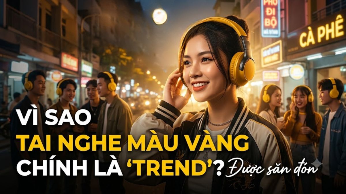 Lý do tai nghe màu vàng được giới trẻ săn đón nhiều