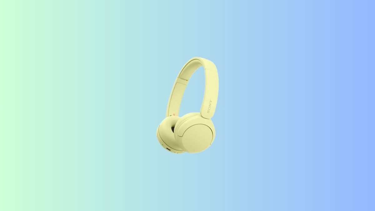 Tai nghe chụp tai Sony WH-CH520 màu vàng nhạt
