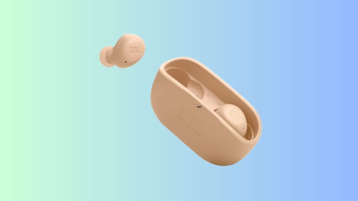 Tai nghe Bluetooth True Wireless JBL Wave Buds màu vàng be