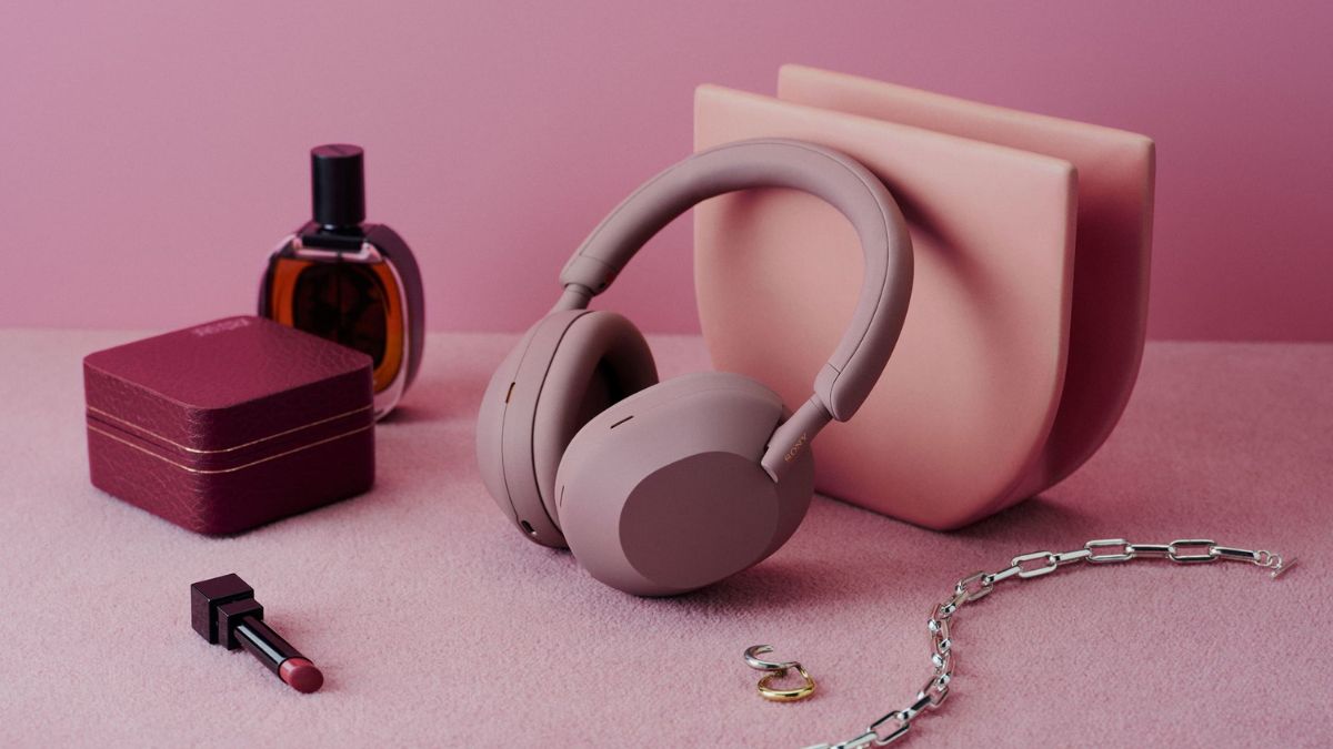 Tai nghe Bluetooth màu hồng chụp tai Sony WH-1000XM5