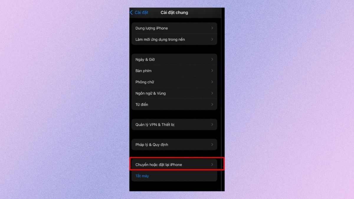  Khắc phục lỗi bật dữ liệu nhưng không vào được mạng iPhone bằng cách đặt lại cài đặt mạng - bước 2