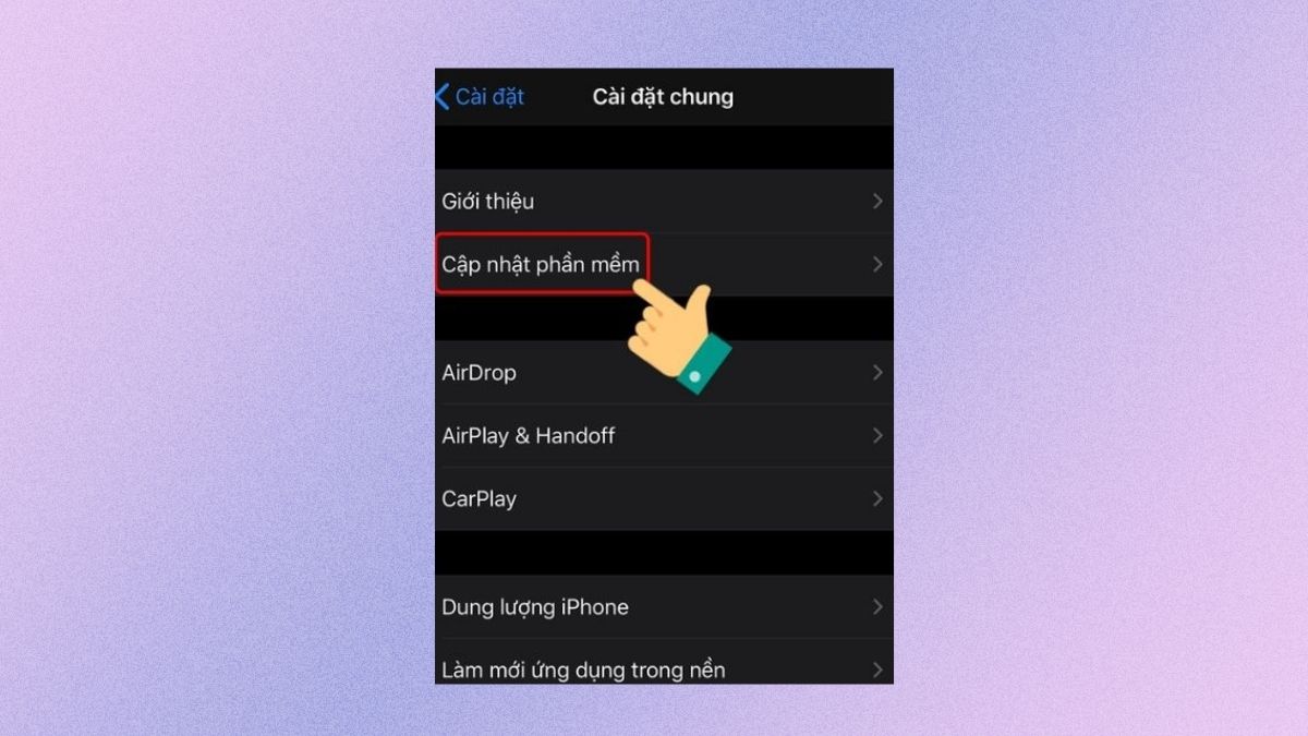  Khắc phục lỗi bật dữ liệu nhưng không vào được mạng iPhone bằng cách cập nhật iOS - bước 3