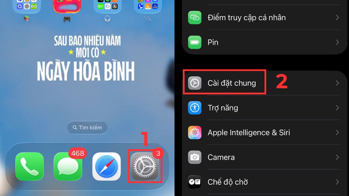 Khắc phục lỗi sạc pin iPhone bị nóng bằng cách cập nhật iOS - bước 1