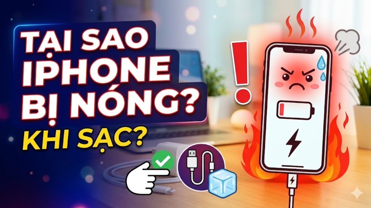 Tại sao khi sạc pin điện thoại iPhone bị nóng? Cách khắc phục