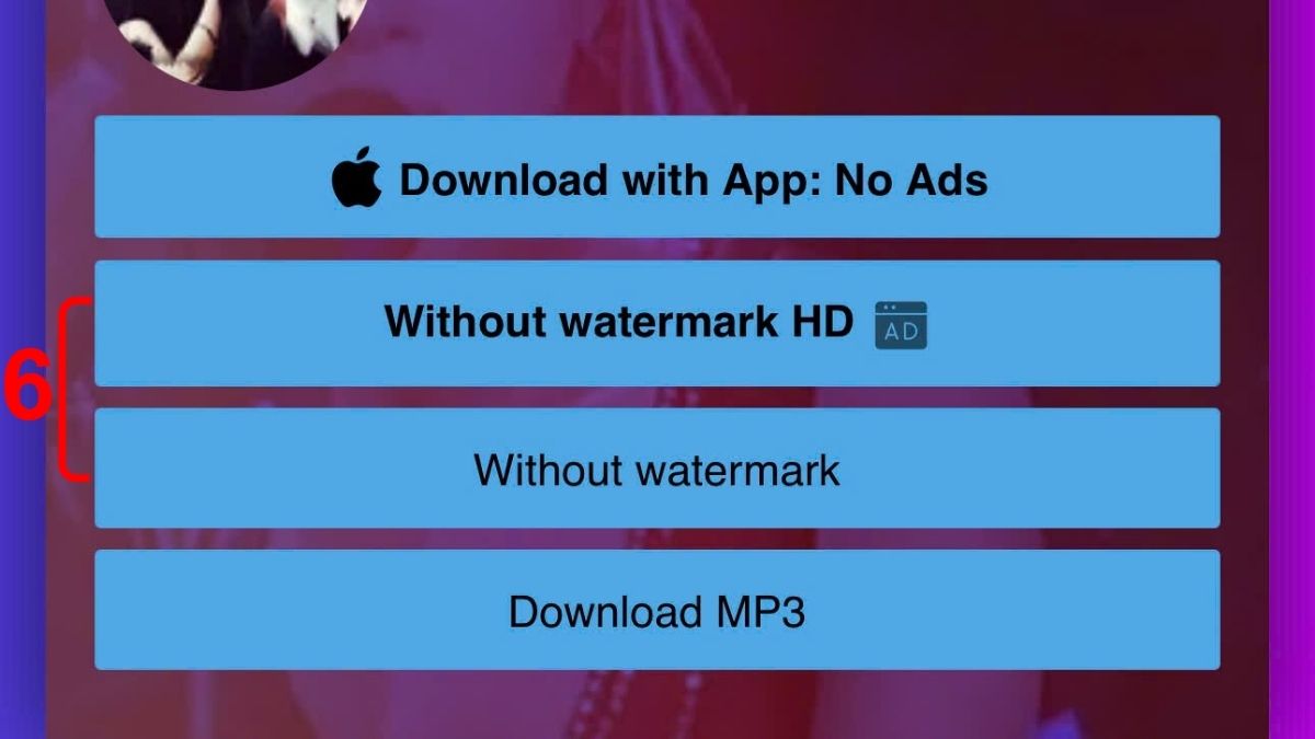 Cách tải video TikTok không logo trên iPhone bằng SSSTiktok- bước 4